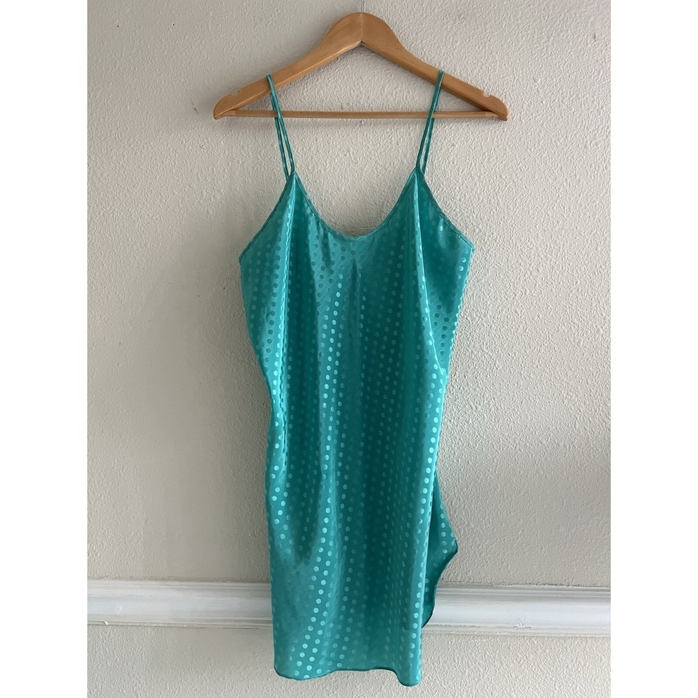 Sophia Morgan Y2K Vintage Green Polka Dot Babydoll Tunic Romantic Boho Festival